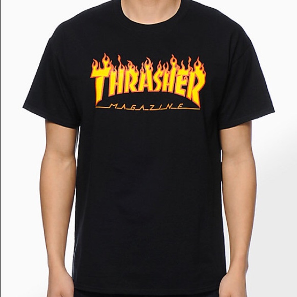 THRASHER FLAME TEE